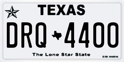 TX license plate DRQ4400