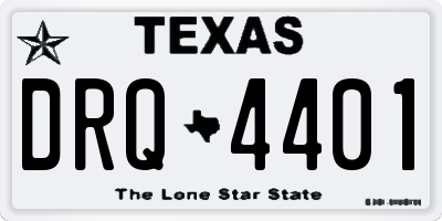 TX license plate DRQ4401