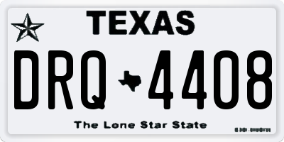 TX license plate DRQ4408