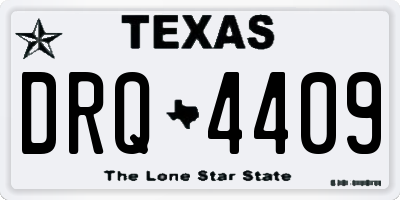 TX license plate DRQ4409