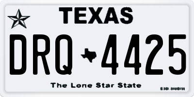 TX license plate DRQ4425