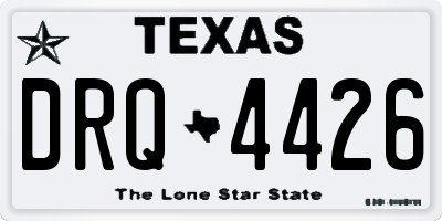 TX license plate DRQ4426