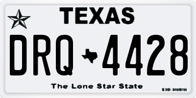 TX license plate DRQ4428