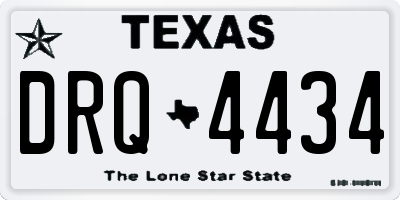 TX license plate DRQ4434