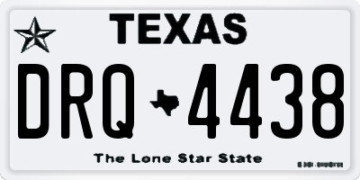 TX license plate DRQ4438