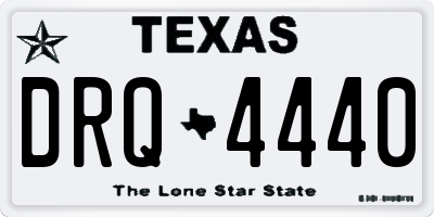 TX license plate DRQ4440