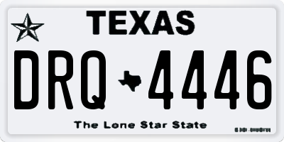 TX license plate DRQ4446