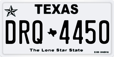 TX license plate DRQ4450