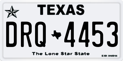 TX license plate DRQ4453