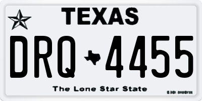 TX license plate DRQ4455