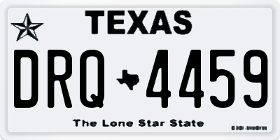 TX license plate DRQ4459