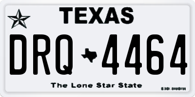TX license plate DRQ4464
