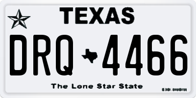 TX license plate DRQ4466