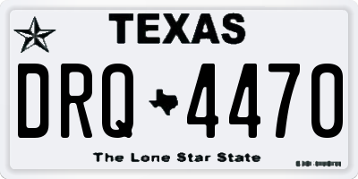 TX license plate DRQ4470