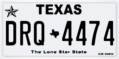 TX license plate DRQ4474