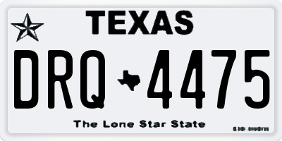 TX license plate DRQ4475