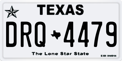 TX license plate DRQ4479