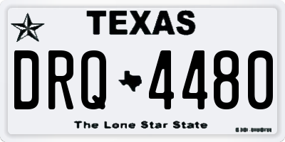 TX license plate DRQ4480