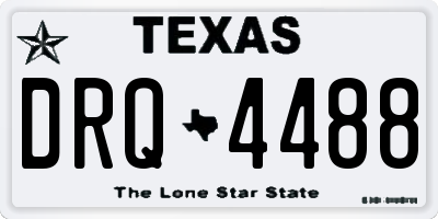 TX license plate DRQ4488