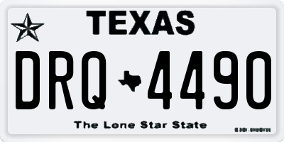 TX license plate DRQ4490