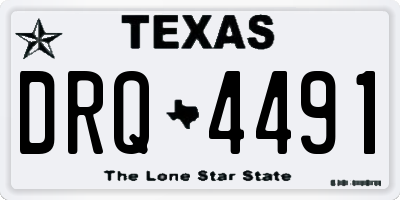 TX license plate DRQ4491