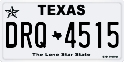 TX license plate DRQ4515