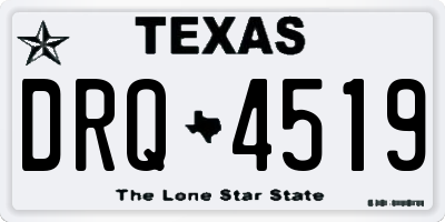 TX license plate DRQ4519