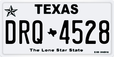 TX license plate DRQ4528