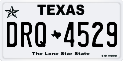 TX license plate DRQ4529