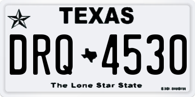 TX license plate DRQ4530