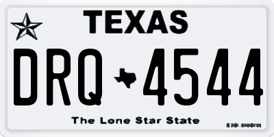 TX license plate DRQ4544