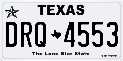 TX license plate DRQ4553
