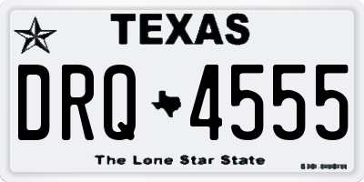 TX license plate DRQ4555