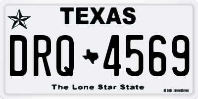 TX license plate DRQ4569