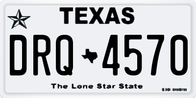 TX license plate DRQ4570
