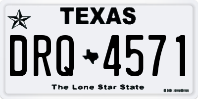 TX license plate DRQ4571