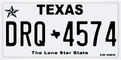 TX license plate DRQ4574