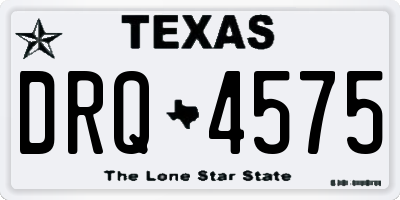 TX license plate DRQ4575