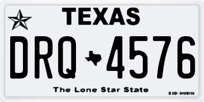 TX license plate DRQ4576