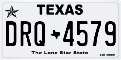 TX license plate DRQ4579