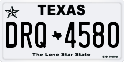 TX license plate DRQ4580