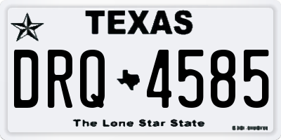 TX license plate DRQ4585