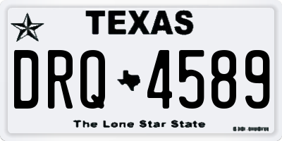 TX license plate DRQ4589