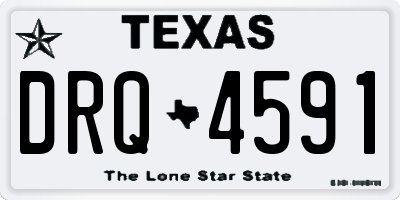 TX license plate DRQ4591