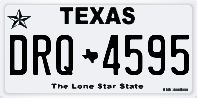 TX license plate DRQ4595