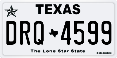 TX license plate DRQ4599