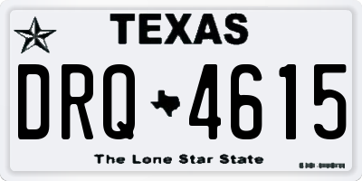 TX license plate DRQ4615
