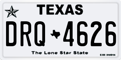 TX license plate DRQ4626