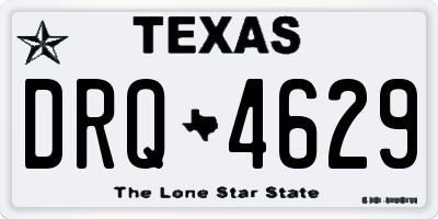 TX license plate DRQ4629