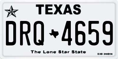 TX license plate DRQ4659